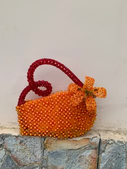The Petal Swirl Bag - ORANGE TIGER LILY