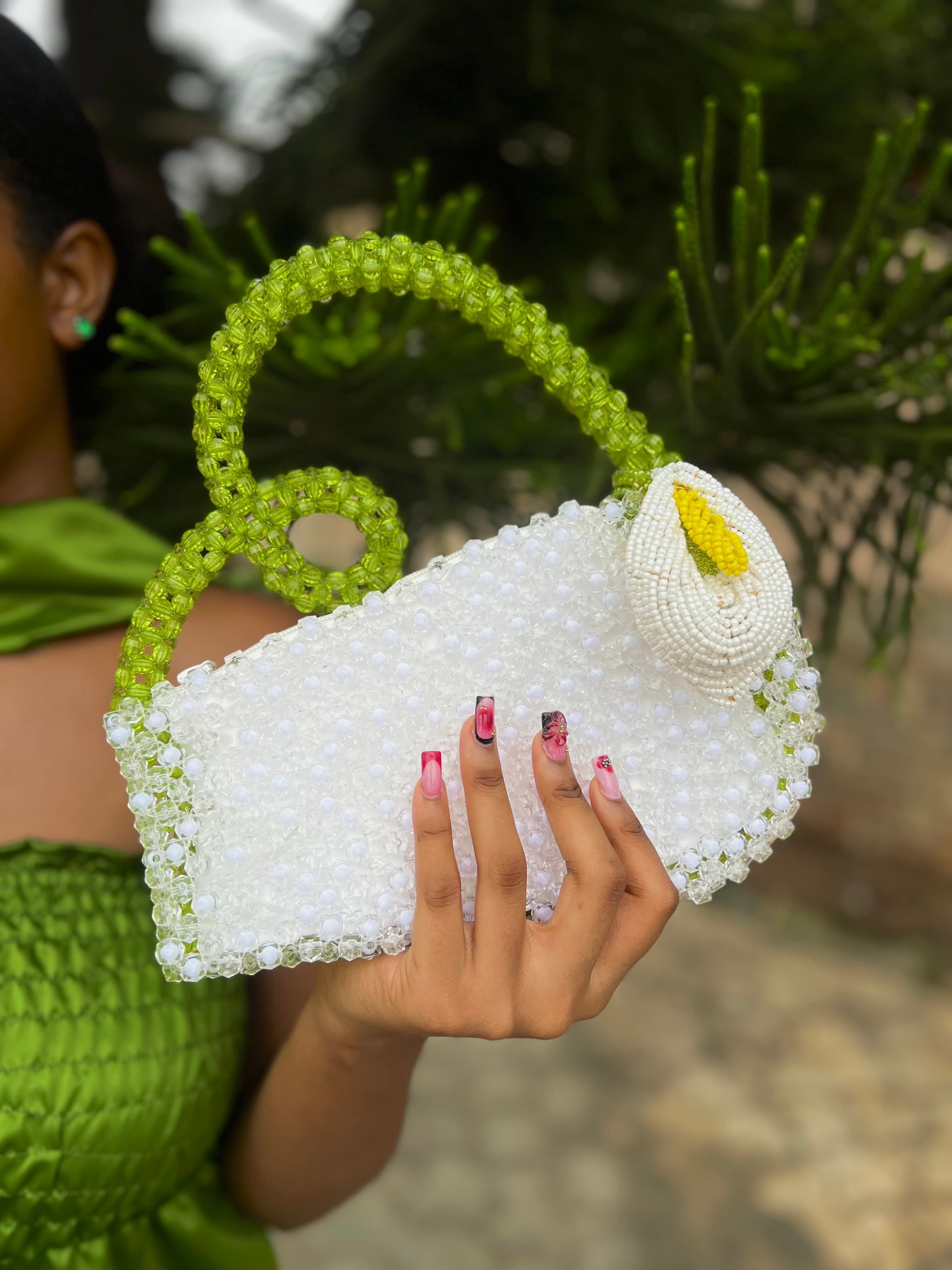 The Petal Swirl Bag - WHITE CALLA LILY